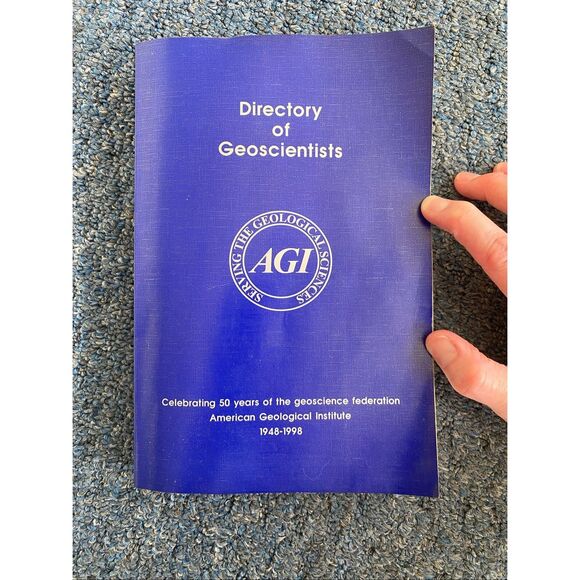 Directory of Geoscientists 1948-1998 book - Picture 1 of 4